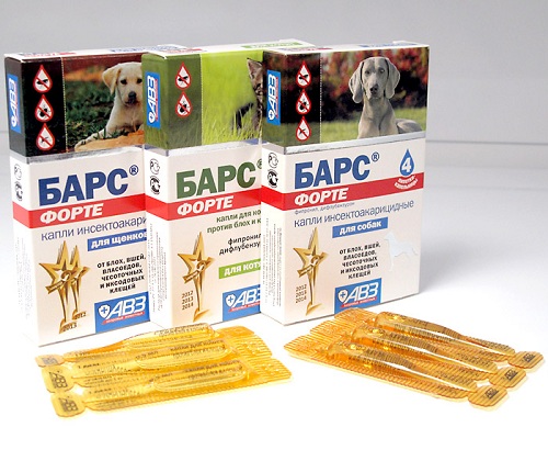 Барс капли против блох и клещей