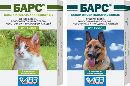 барс капли против блох и клещей